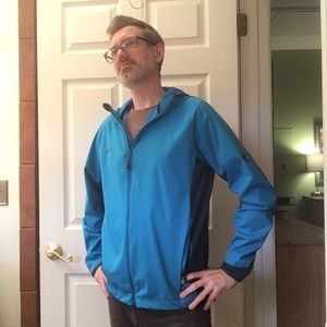 Mammut lightweight hybrid softshell hooded jacket